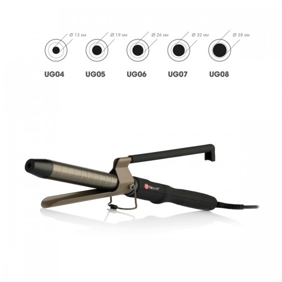 TITANIUMPRO ferro arricciacapelli con pinza 38 mm UPGRADE