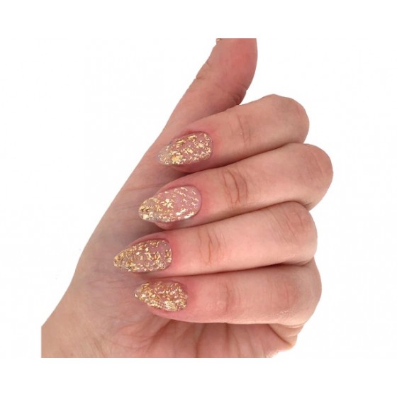 LAYBA gel polish 700 GOLD FLAKE LAYLA COSMETICS