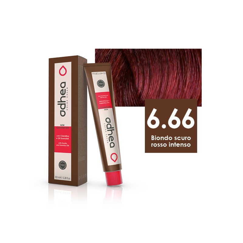 666 Biondo Scuro Rosso Intenso Odhea Color Cream 100 Ml